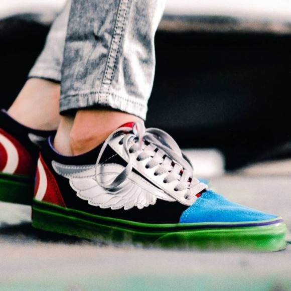 Vans Old Skool Marvel What The Avengers Lace Up Sneakers Multicolor Size 8M - Picture 1 of 9
